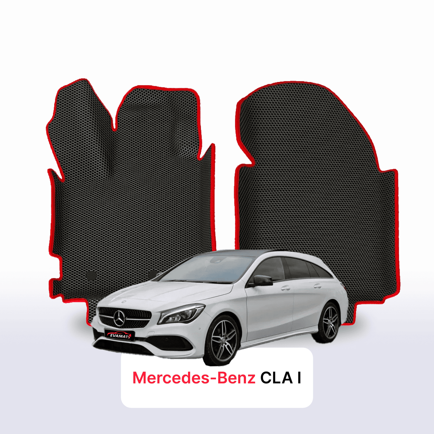 Car mats EVAMATS for Mercedes-Benz CLA 1 gen (X117) shooting brake 2013-2019 year STATION WAGON