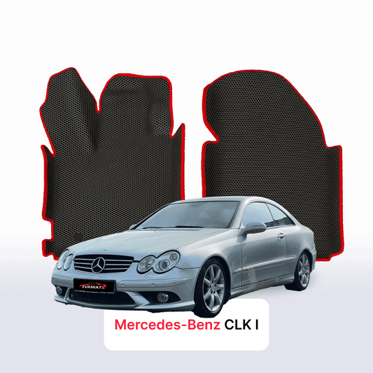 Car mats EVAMATS for Mercedes-Benz CLK 1 gen (C208) 1997-2002 year COUPE