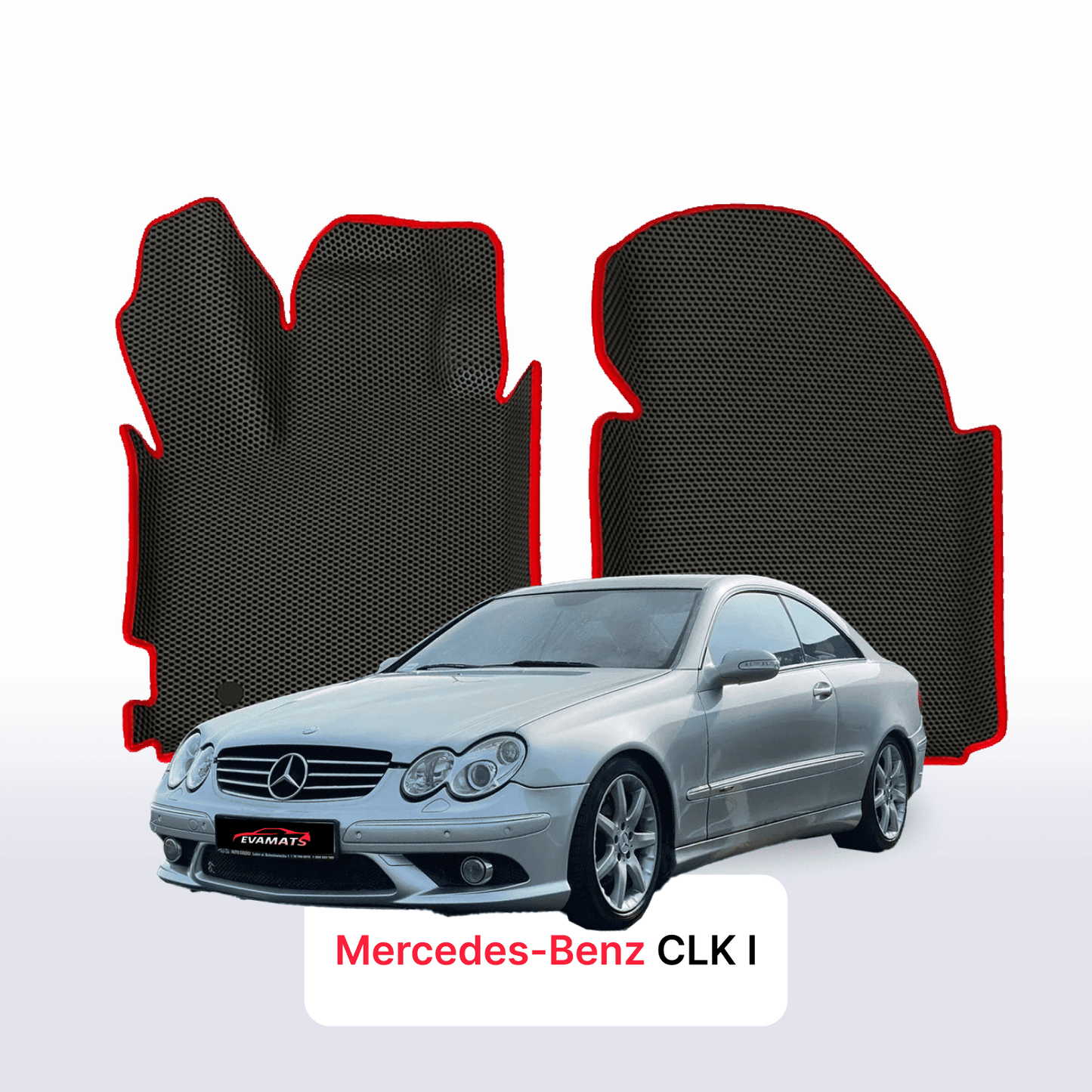 Car mats EVAMATS for Mercedes-Benz CLK 1 gen (C208) 1997-2002 year COUPE