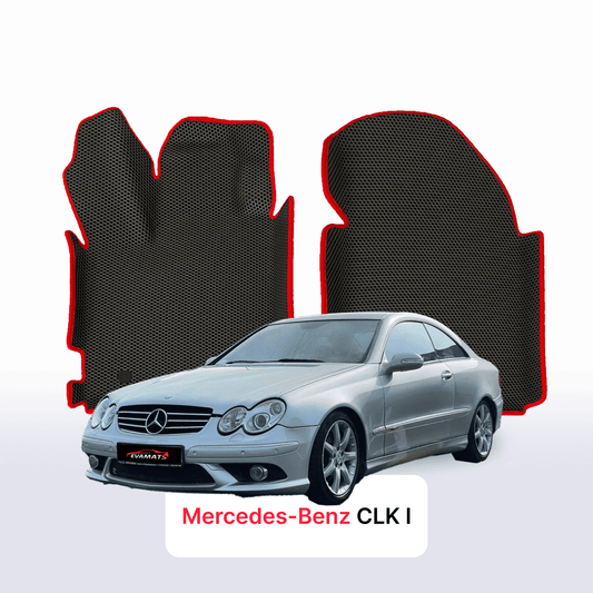 Car mats EVAMATS for Mercedes-Benz CLK 1 gen (C208) 1997-2002 year COUPE