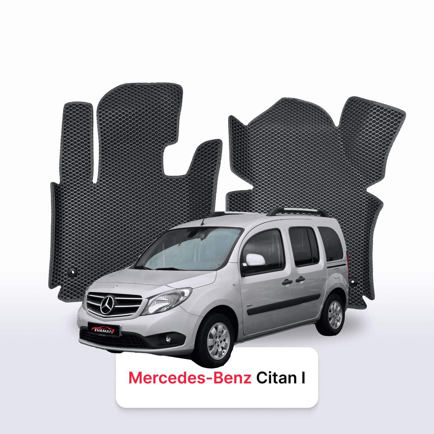 Car mats EVAMATS for Mercedes-Benz Citan 1 gen (W415) 2012-2021 year STATION WAGONVAN