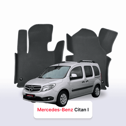 Car mats EVAMATS for Mercedes-Benz Citan 1 gen (W415) 2012-2021 year KOMBIVAN