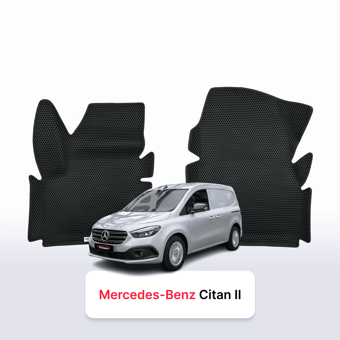 Car mats EVAMATS for Mercedes-Benz Citan 2 gen (W420) 2021-2025 year VAN