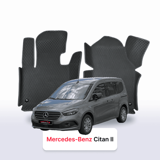 Car mats EVAMATS for Mercedes-Benz Citan 2 gen (W420) 2021-2024 year KOMBIVAN