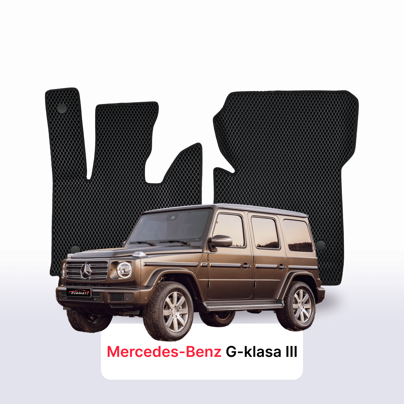 Car mats EVAMATS for Mercedes-Benz G-klasa 3 gen (W464) 2018-2028 year SUV 5 door