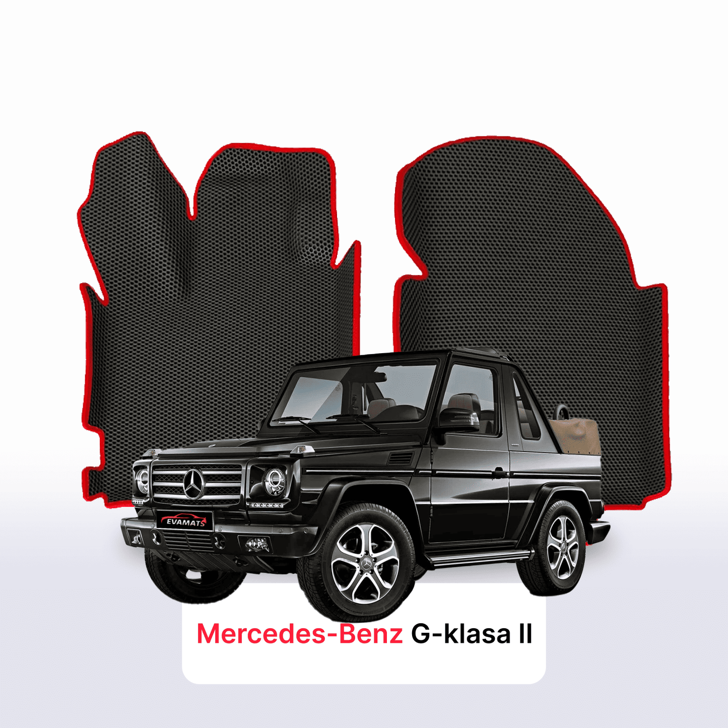 Car mats EVAMATS for Mercedes-Benz G-class 2 gen (W463) 1990–2018 year SUV CABRIO