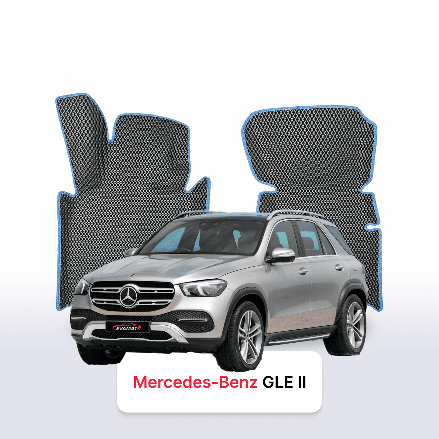 Car mats EVAMATS for Mercedes-Benz GLE 2 gen (W167) 2019-2025 year SUV 7 seater