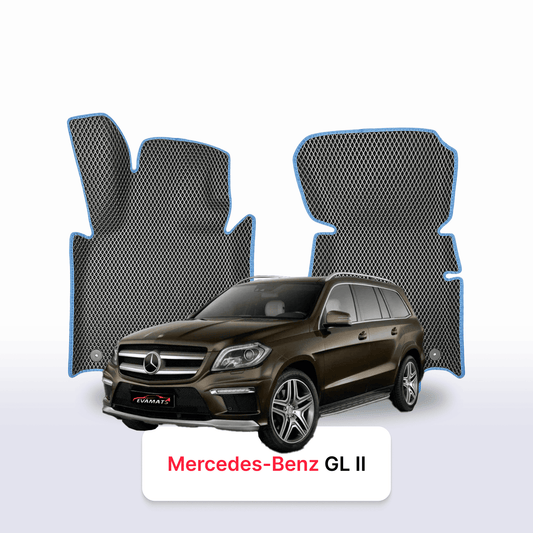 Car mats EVAMATS for Mercedes-Benz GL 2 gen (X166) 2012-2015 year SUV 7 seater