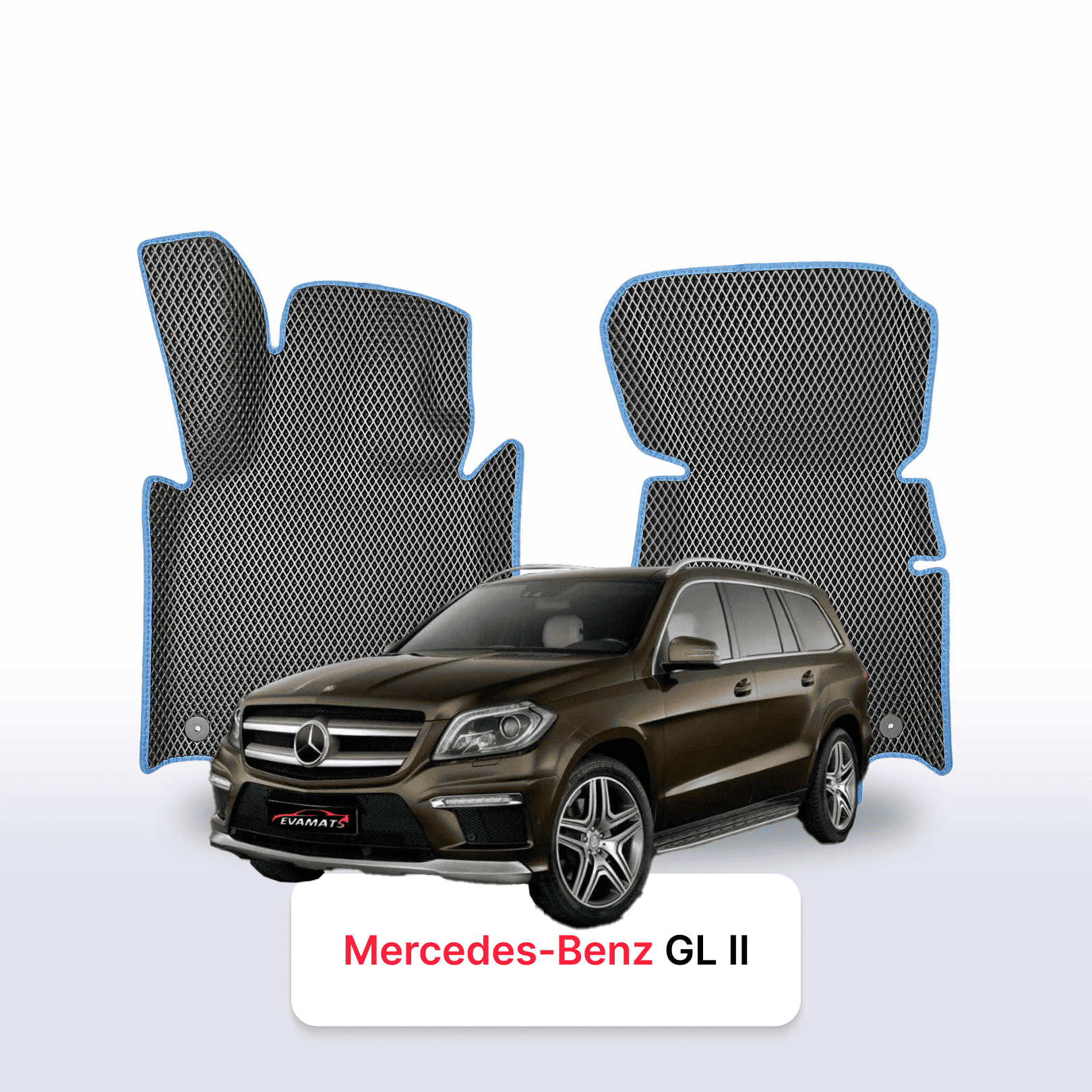 Car mats EVA for Mercedes-Benz GL 2 gen (X166) 2012-2015 year SUV 5 door