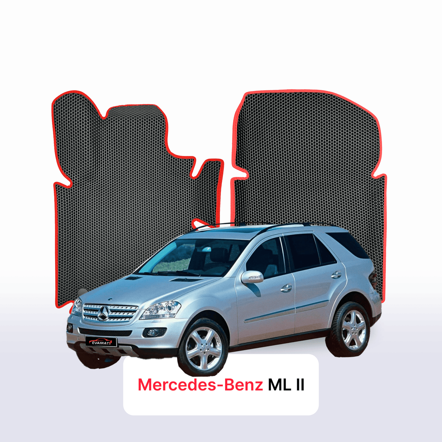 Car mats EVAMATS for Mercedes-Benz ML 2 gen (W164) 2005-2011 year SUV