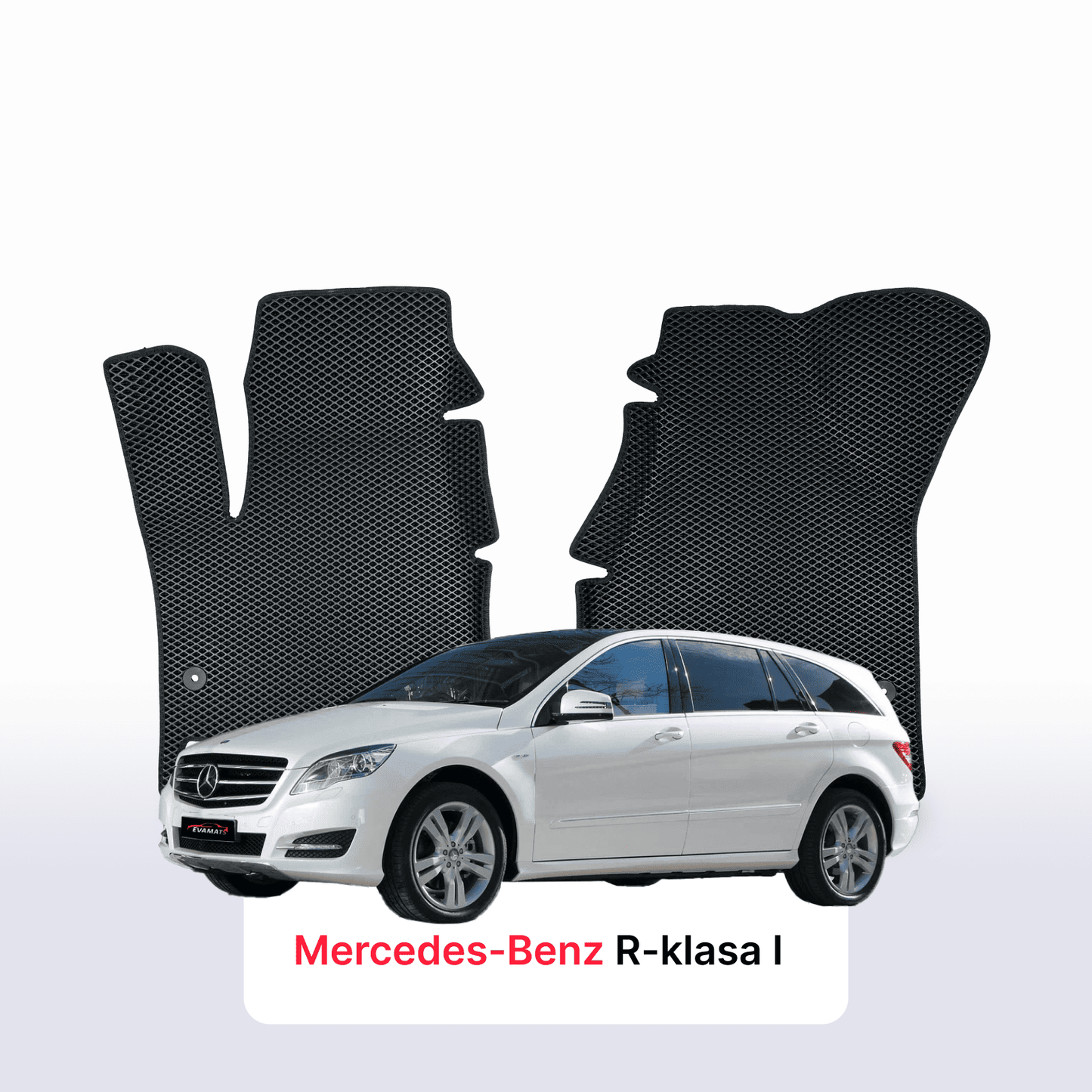 Car mats EVAMATS for Mercedes-Benz R-klasa (W251) 2005-2013 year LONG Minivan 7 seater