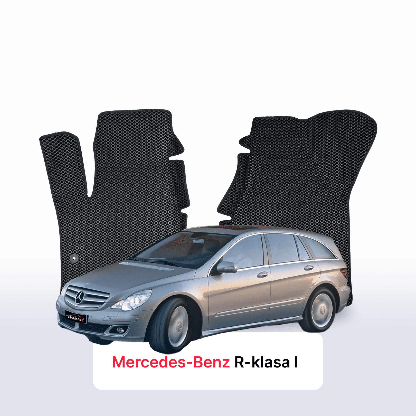 Car mats EVAMATS for Mercedes-Benz R-klasa (W251) 2005-2013 year MINIVAN 6 seater