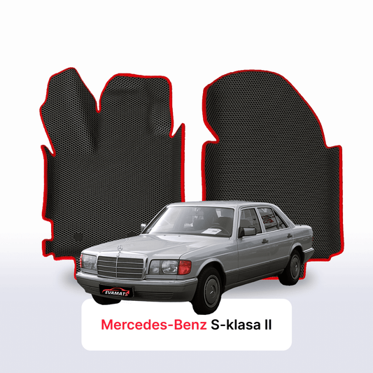 Car mats EVAMATS for Mercedes-Benz S-class 2 gen (W126) 1979-1994 year SEDAN