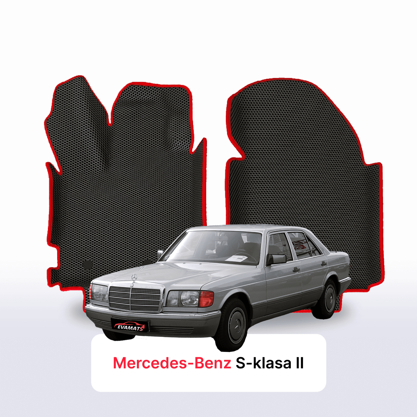 Car mats EVAMATS for Mercedes-Benz S-klasa 2 gen (W126) 1979-1994 year SEDAN