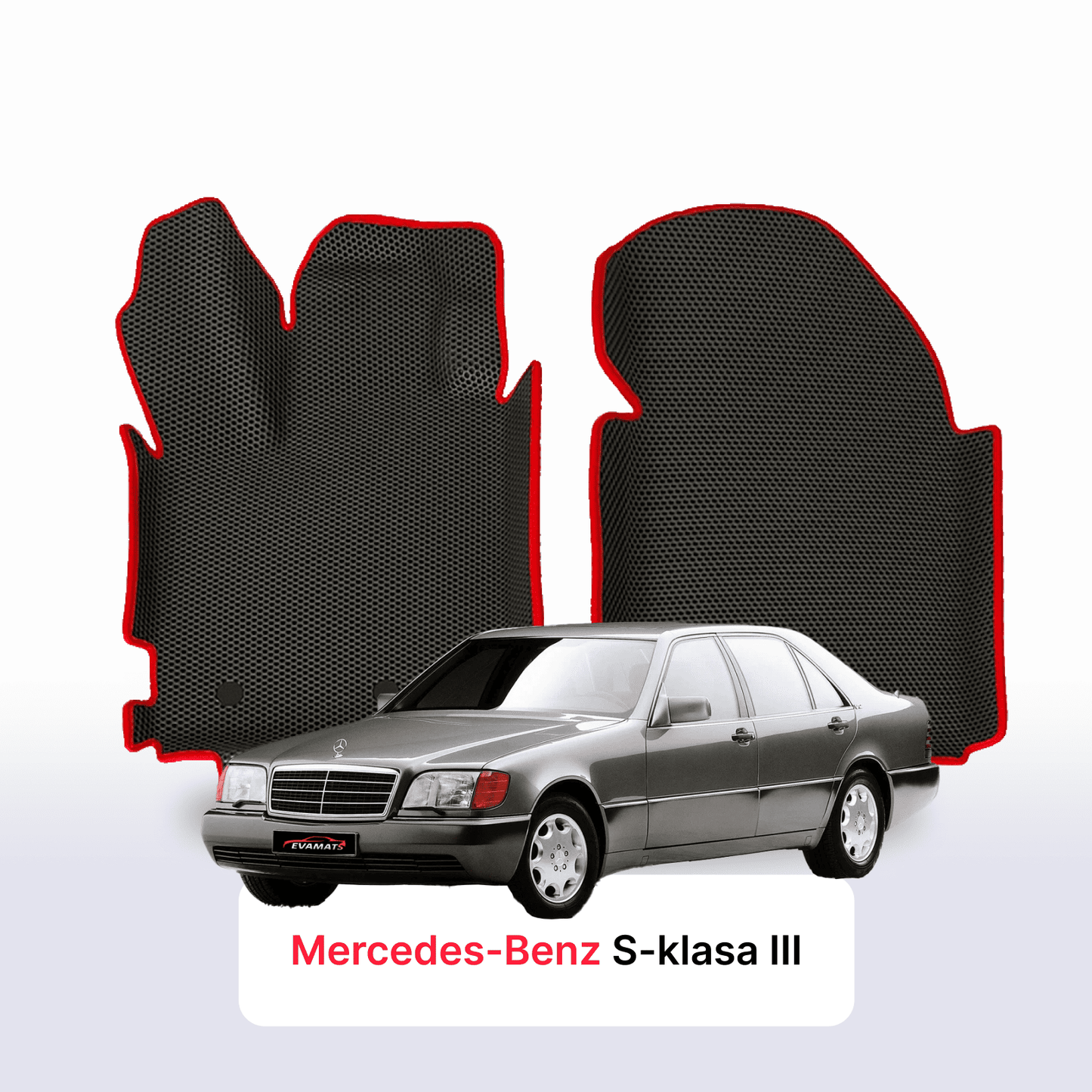 Car mats EVAMATS for Mercedes-Benz S-class 3 gen (W140) 1991-1998 year LONG SEDAN