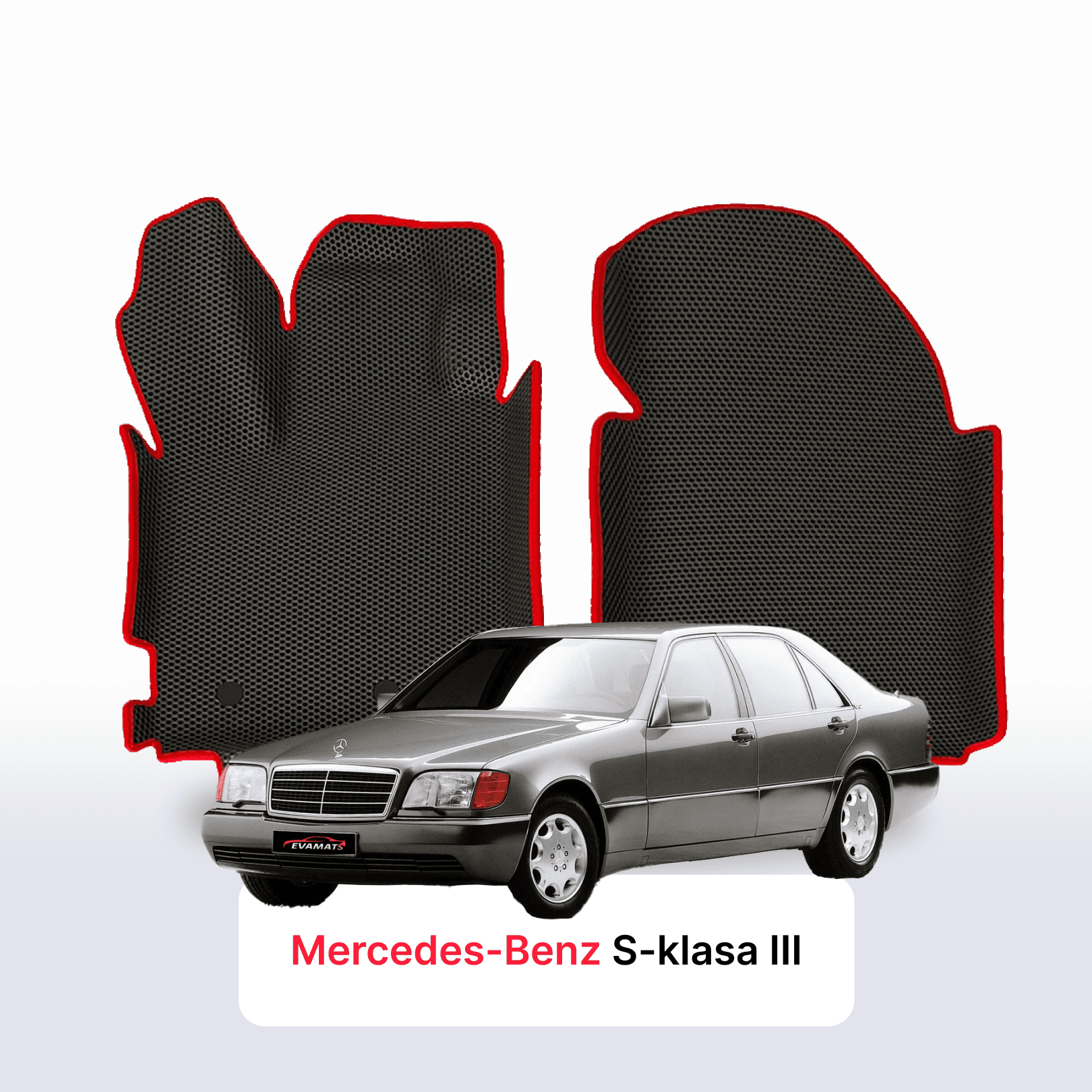 Car mats EVAMATS for Mercedes-Benz S-klasa 3 gen (W140) 1991-1998 year LONG SEDAN