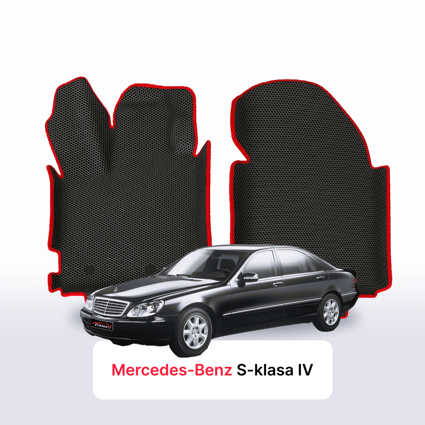 Car mats EVAMATS for Mercedes-Benz S-klasa 4 gen (W220) 1998-2005 year LONG SEDAN
