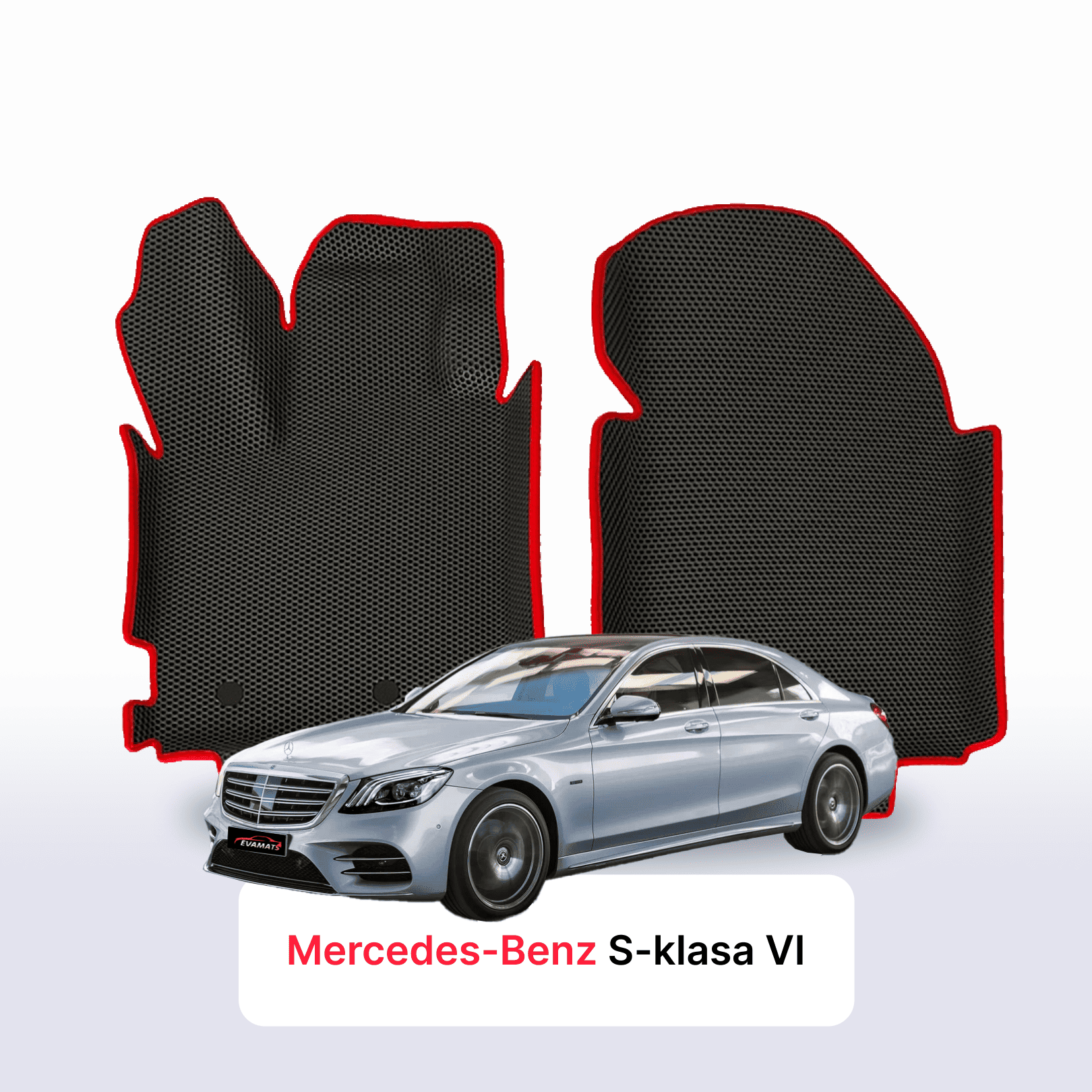Car mats EVAMATS for Mercedes-Benz S-klasa 6 gen (W222) 2013-2020 year LONG SEDAN