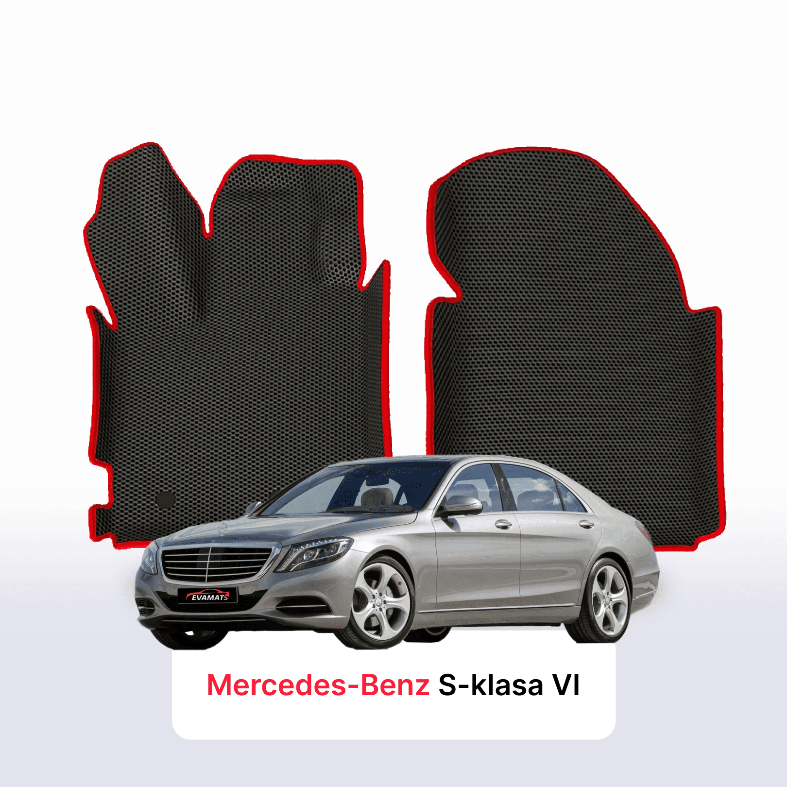 Car mats EVAMATS for Mercedes-Benz S-klasa 6 gen (W222) 2013-2020 year SEDAN