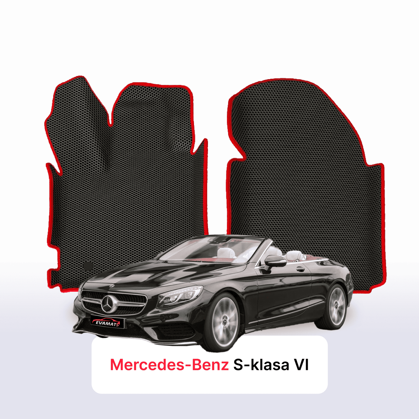 Car mats EVAMATS for Mercedes-Benz S-klasa 6 gen (W222) 2014-2020 year CABRIO