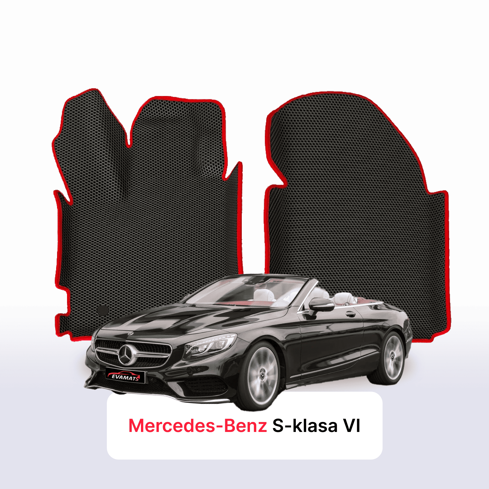 Car mats EVAMATS for Mercedes-Benz S-klasa 6 gen (W222) 2014-2020 year CABRIO