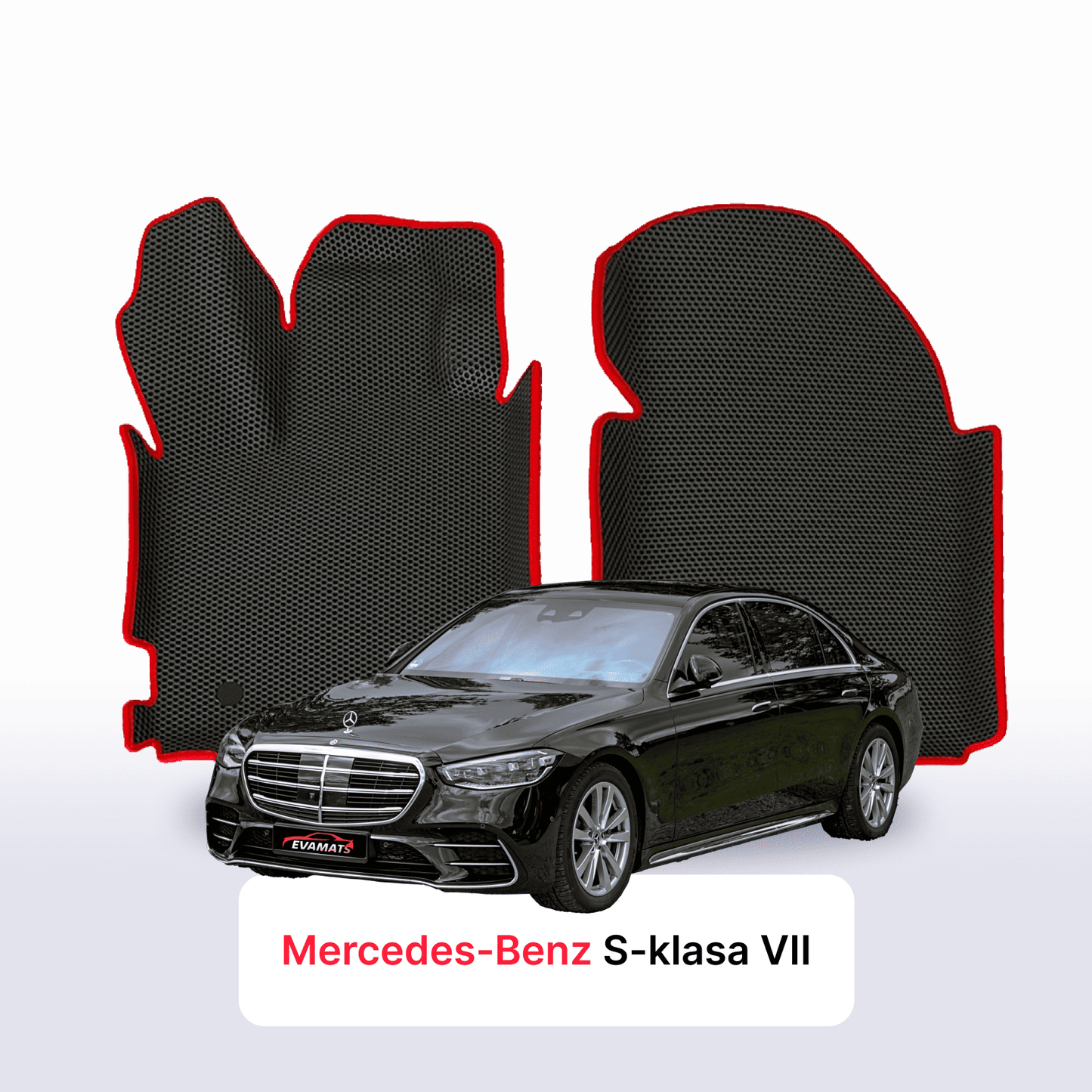 Car mats EVAMATS for Mercedes-Benz S-klasa 7 gen (W223) 2020-2027 year SEDAN