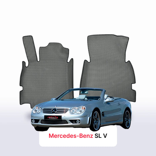 Car mats EVAMATS for Mercedes-Benz SL 5 gen (R230) 2001-2011 year CABRIO