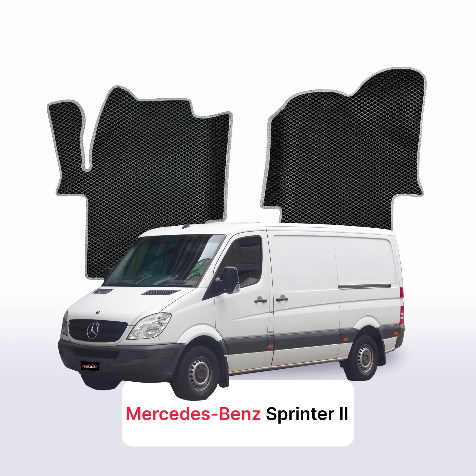 Car mats EVAMATS for Mercedes-Benz Sprinter 2 gen (W906) 2006-2019 year VAN