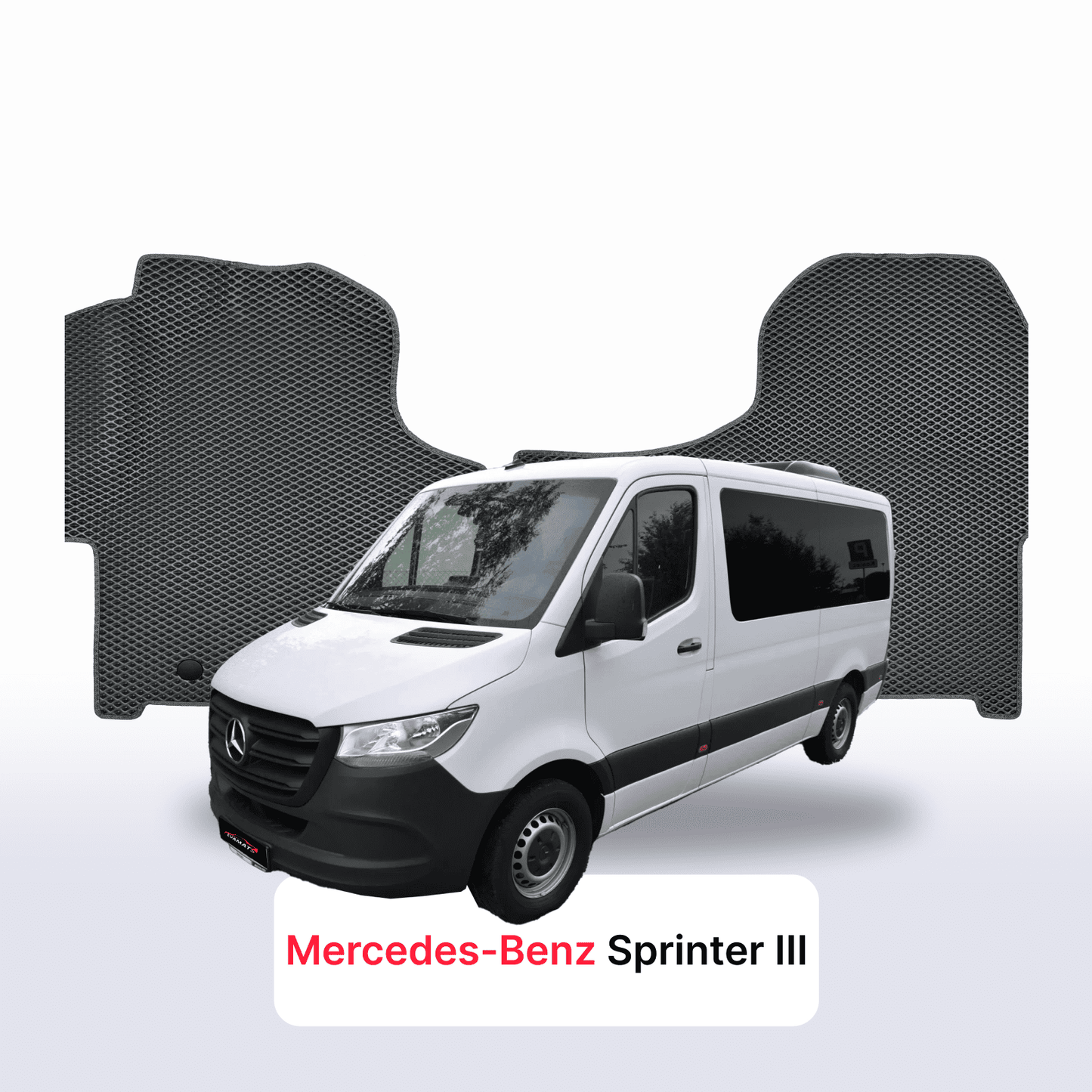 Car mats EVAMATS for Mercedes-Benz Sprinter 3 gen (W907) 2018-2025 year BUS