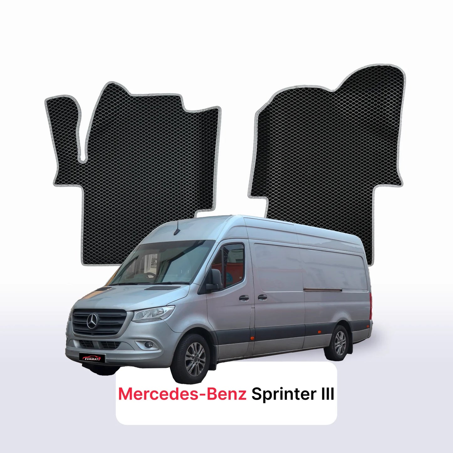 Car mats EVAMATS for Mercedes-Benz Sprinter 3 gen (W907) 2018-2025 year VAN