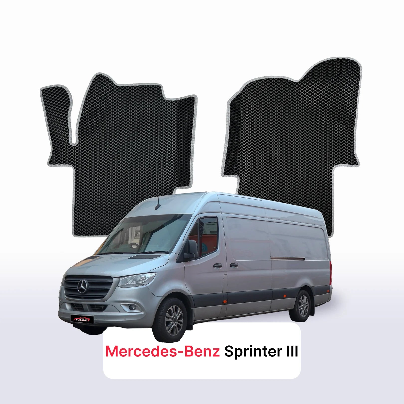 Car mats EVAMATS for Mercedes-Benz Sprinter 3 gen (W907/W910) 2018-2027 year VAN