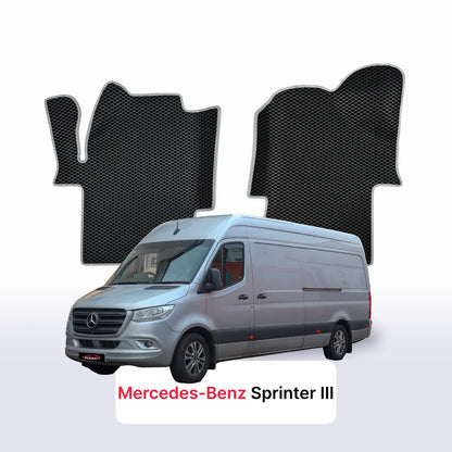 Car mats EVAMATS for Mercedes-Benz Sprinter 3 gen (W907/W910) 2018-2027 year VAN