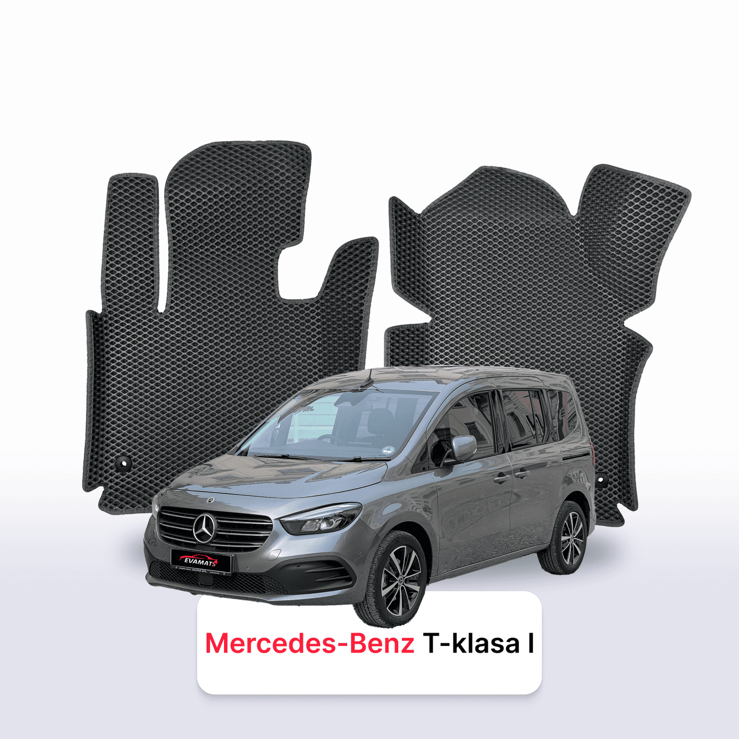 Car mats EVAMATS for Mercedes-Benz T-Class (W420) 2022-2024 year MINIVAN