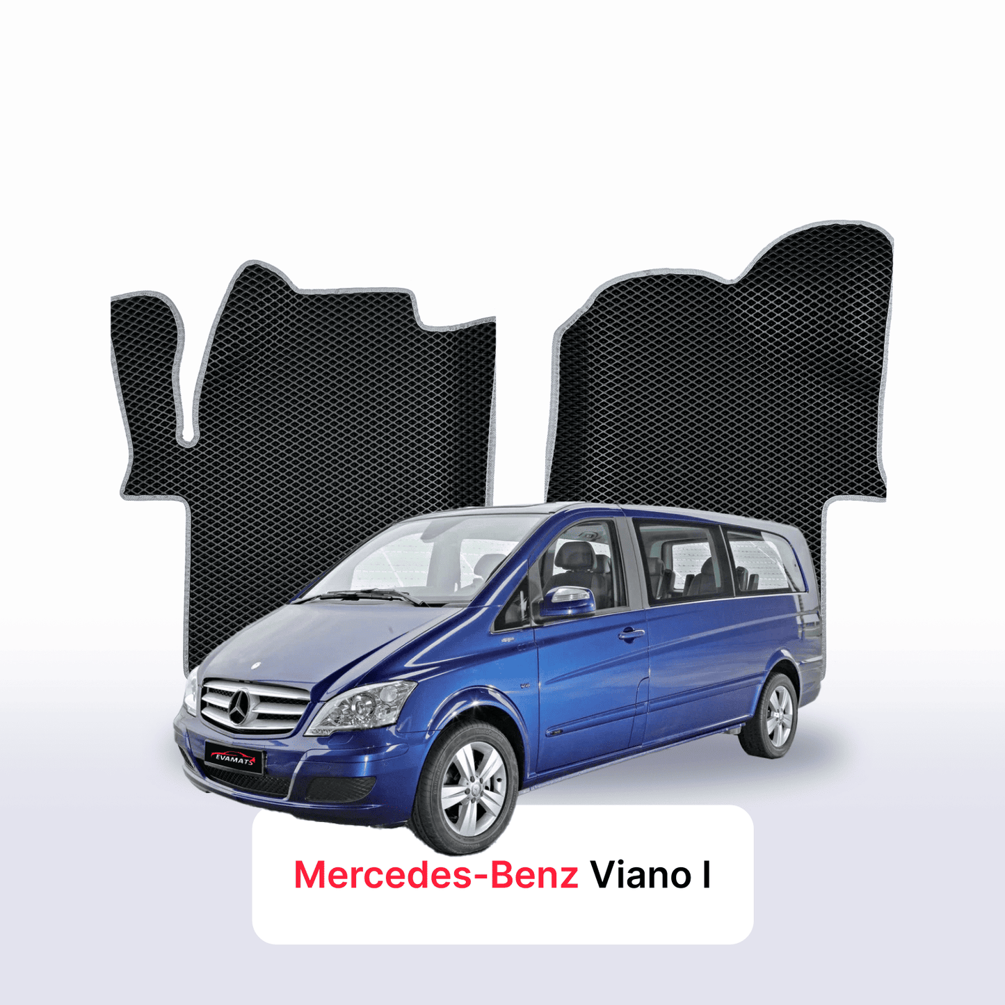 Car mats EVAMATS for Mercedes-Benz Viano (W639) 2003-2014 year EXTRA LONG MINIVAN
