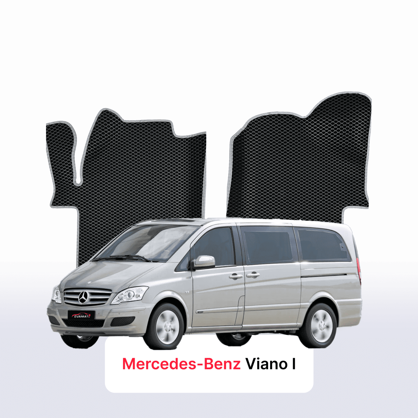 Car mats EVAMATS for Mercedes-Benz Viano (W639) 2003-2014 year LONG MINIVAN