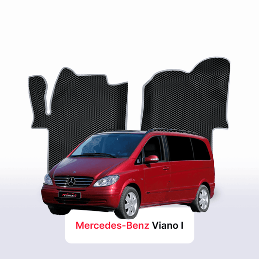 Car mats EVAMATS for Mercedes-Benz Viano 2 gen (W639) 2003-2014 year MINIVAN 7 seater