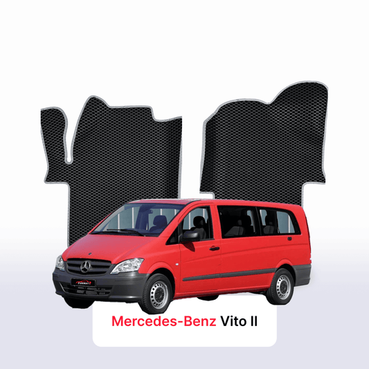 Car mats EVAMATS for Mercedes-Benz Vito 2 gen (W639) 2003-2014 year MINIVAN