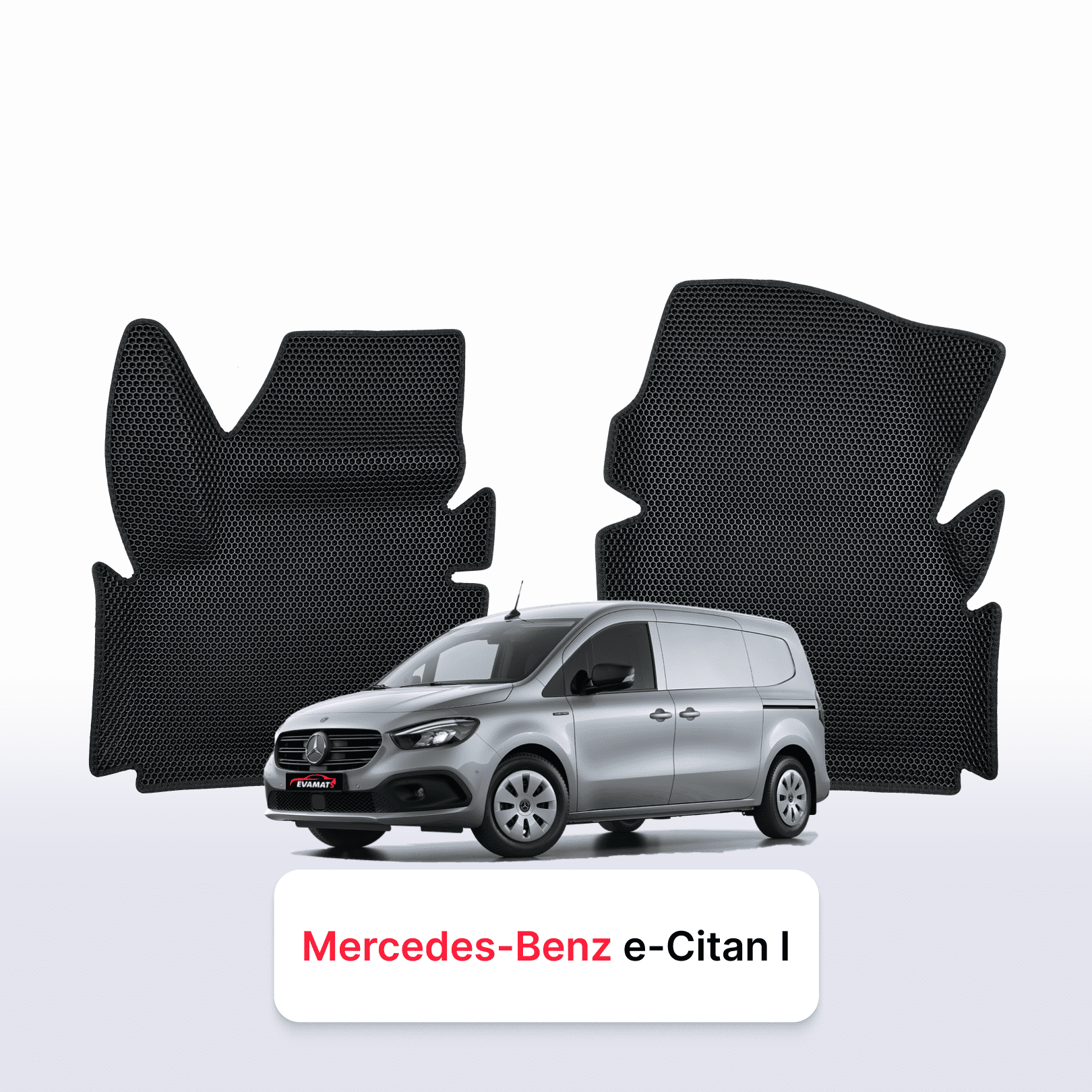 Car mats EVAMATS for Mercedes-Benz e-Citan 1 gen 2021-2028 year VAN