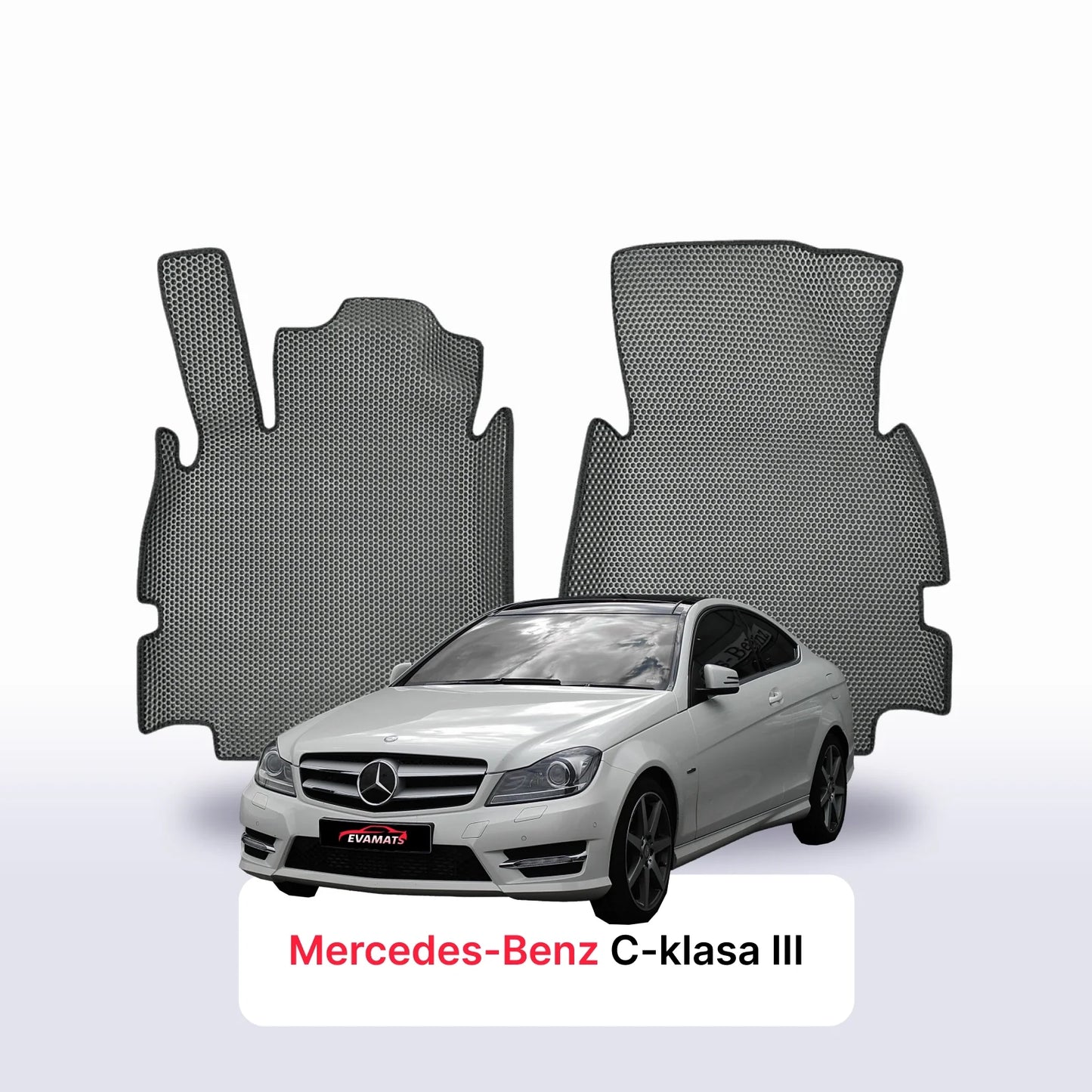 Car mats EVAMATS for Mercedes-Benz C-class 3 gen (C204) 2011-2015 year COUPE