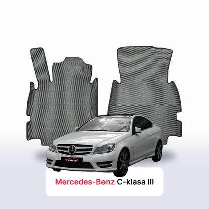 Car mats EVAMATS for Mercedes-Benz C-class 3 gen (C204) 2011-2015 year COUPE