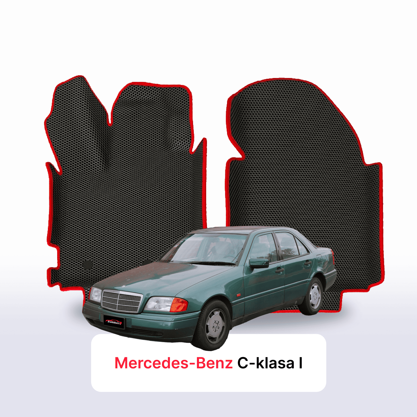 Car mats EVAMATS for Mercedes-Benz C-class 1 gen (W202-S202) 1993-2001 year SEDAN