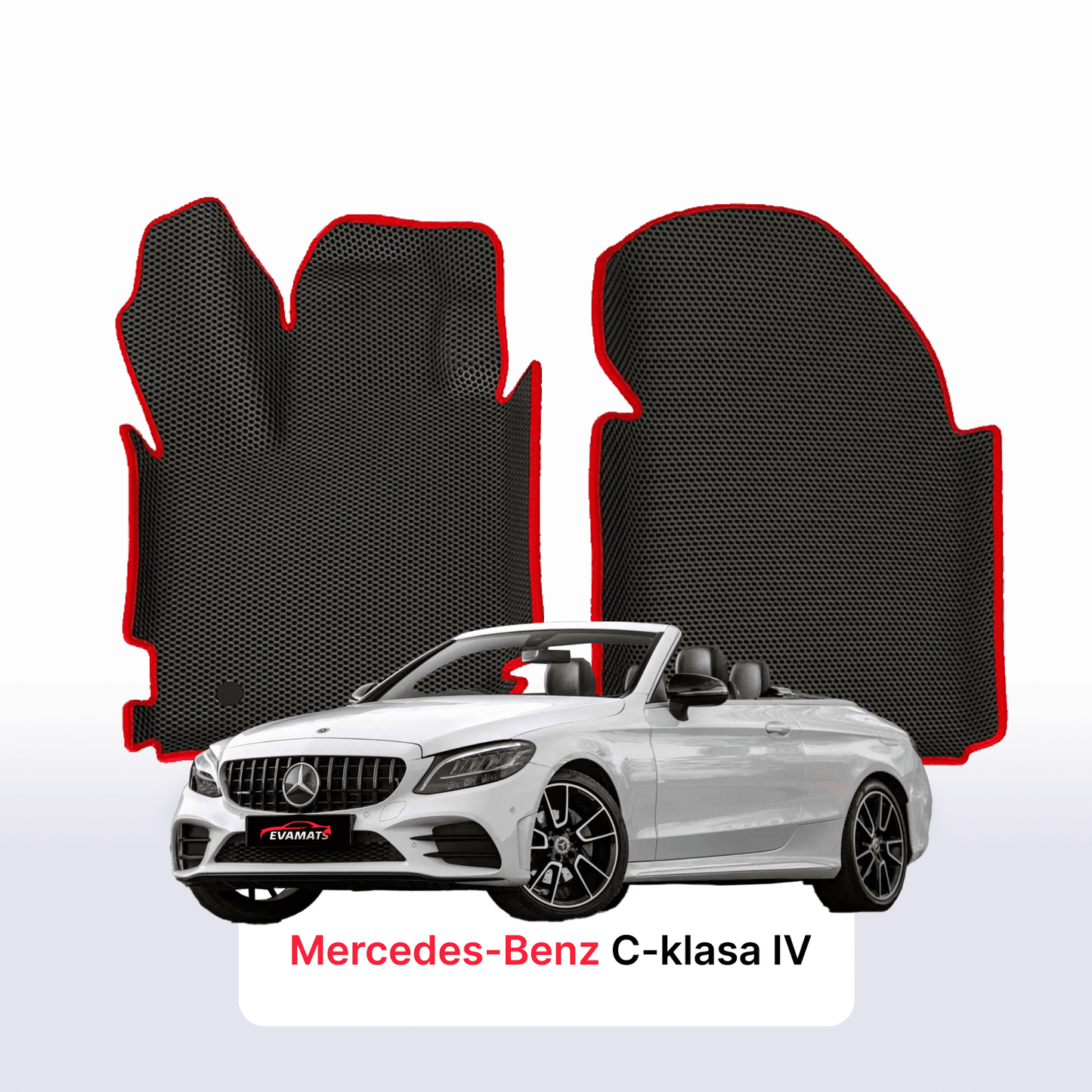 Car mats EVAMATS for Mercedes-Benz C-class 4 gen (A205) 2014-2021 year CABRIO