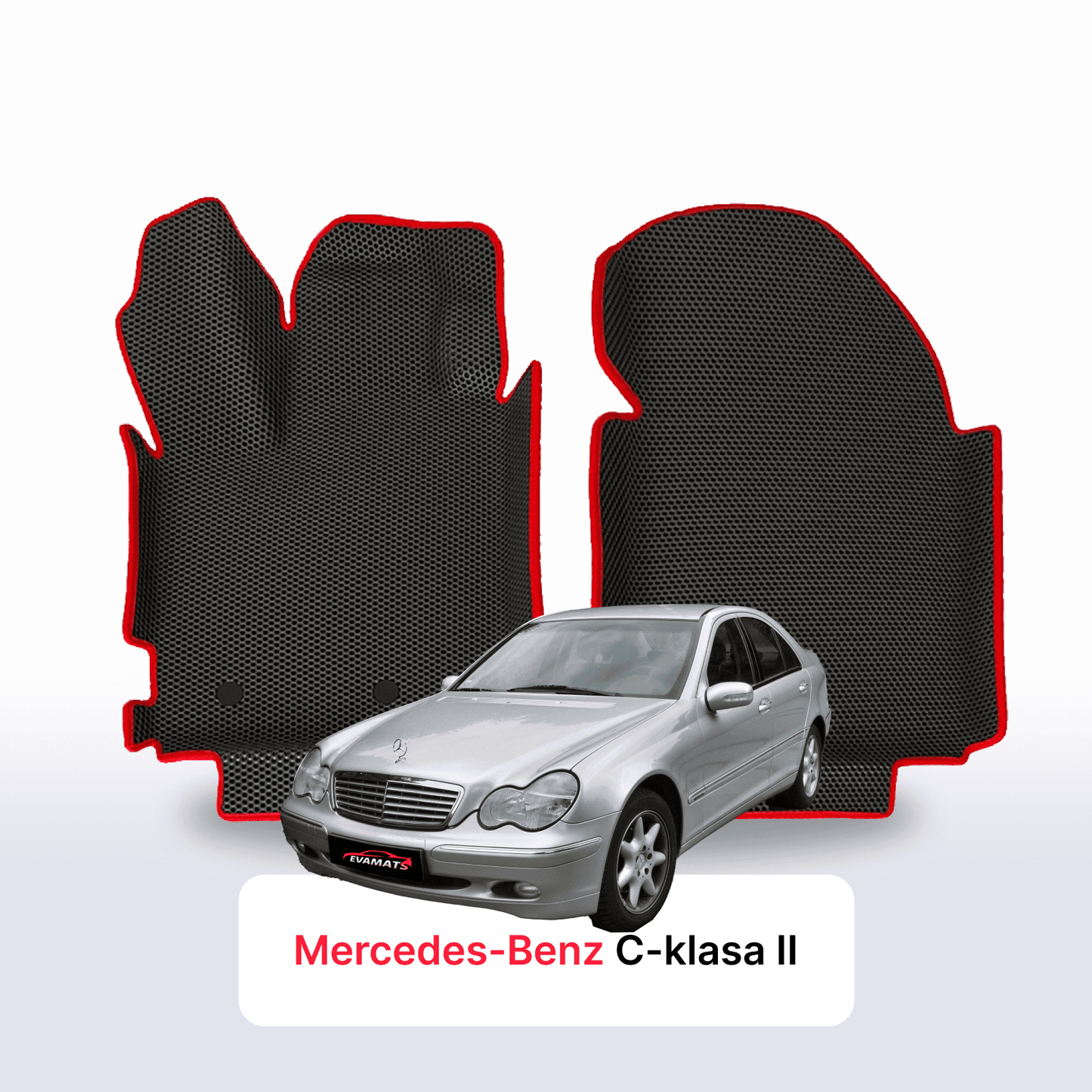 Car mats EVAMATS for Mercedes-Benz C-class 2 gen (W203) 2000-2007 year SEDAN