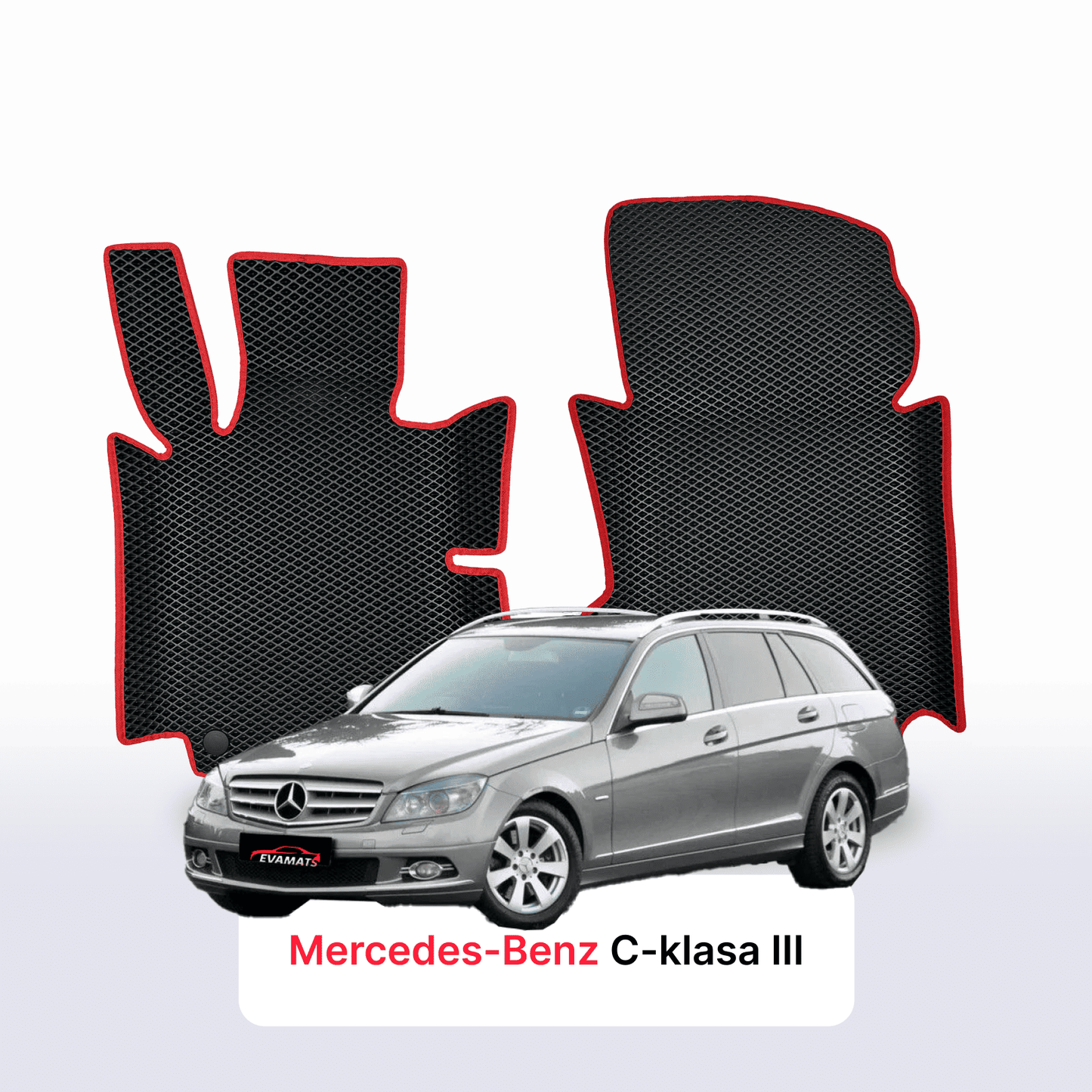 Car mats EVAMATS for Mercedes-Benz C-class 3 gen (W204) 2007-2014 year STATION WAGON