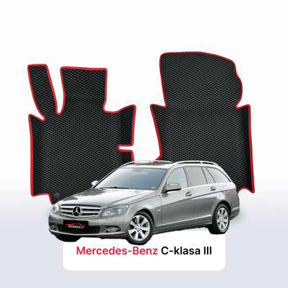 Car mats EVAMATS for Mercedes-Benz C-class 3 gen (W204) 2007-2014 year STATION WAGON