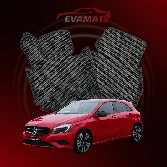 Car mats EVAMATS for Mercedes-Benz A-class 3 gen (W176) 2012-2018 year HATCHBACK 5 door