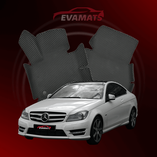 Car mats EVAMATS for Mercedes-Benz C-class 1 gen (C204) 2011-2015 year COUPE