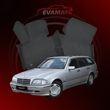 Tapis de voiture EVAMATS pour Mercedes-Benz Classe C 1 génération (W202-S202) 1993–2001 année STATION WAGON