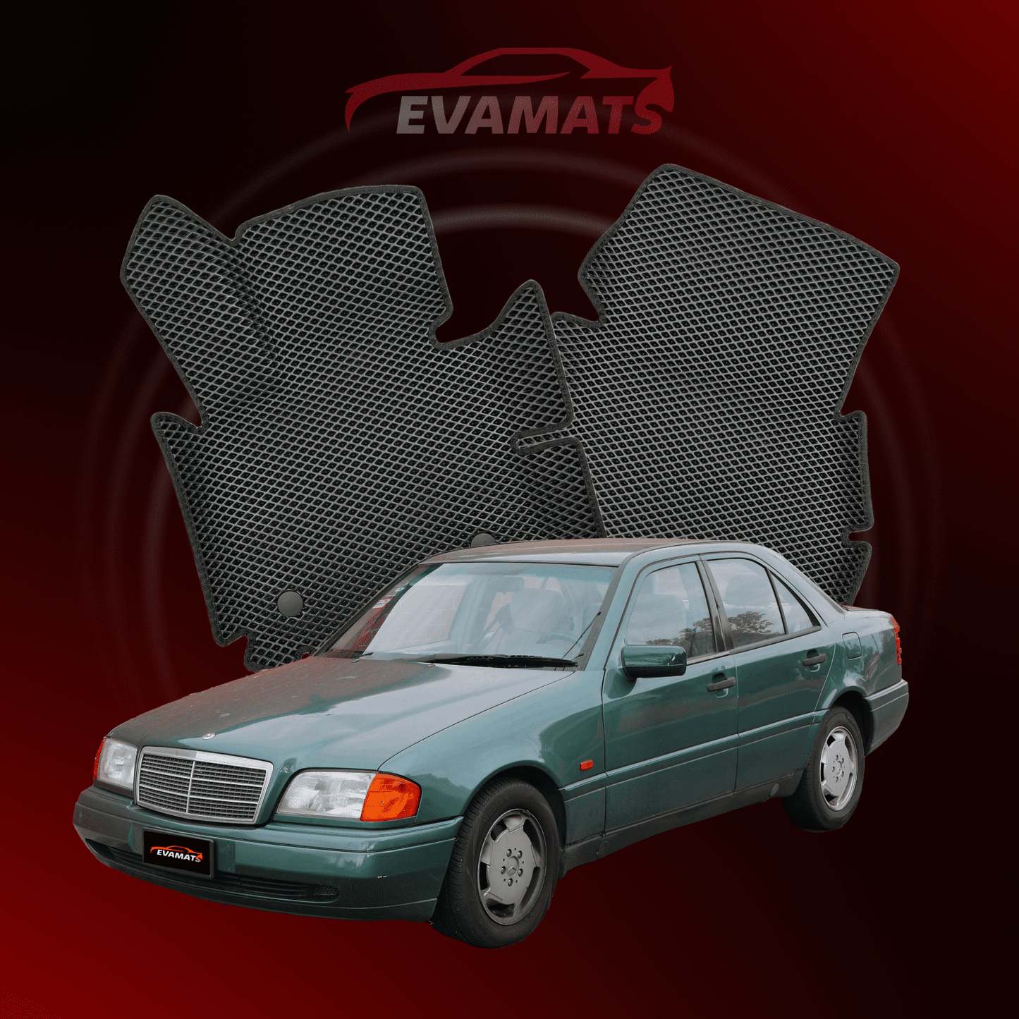 Autokoberce EVAMATS pro Mercedes-Benz C-class 1 gen (W202-S202) 1993–2001 rok SEDAN