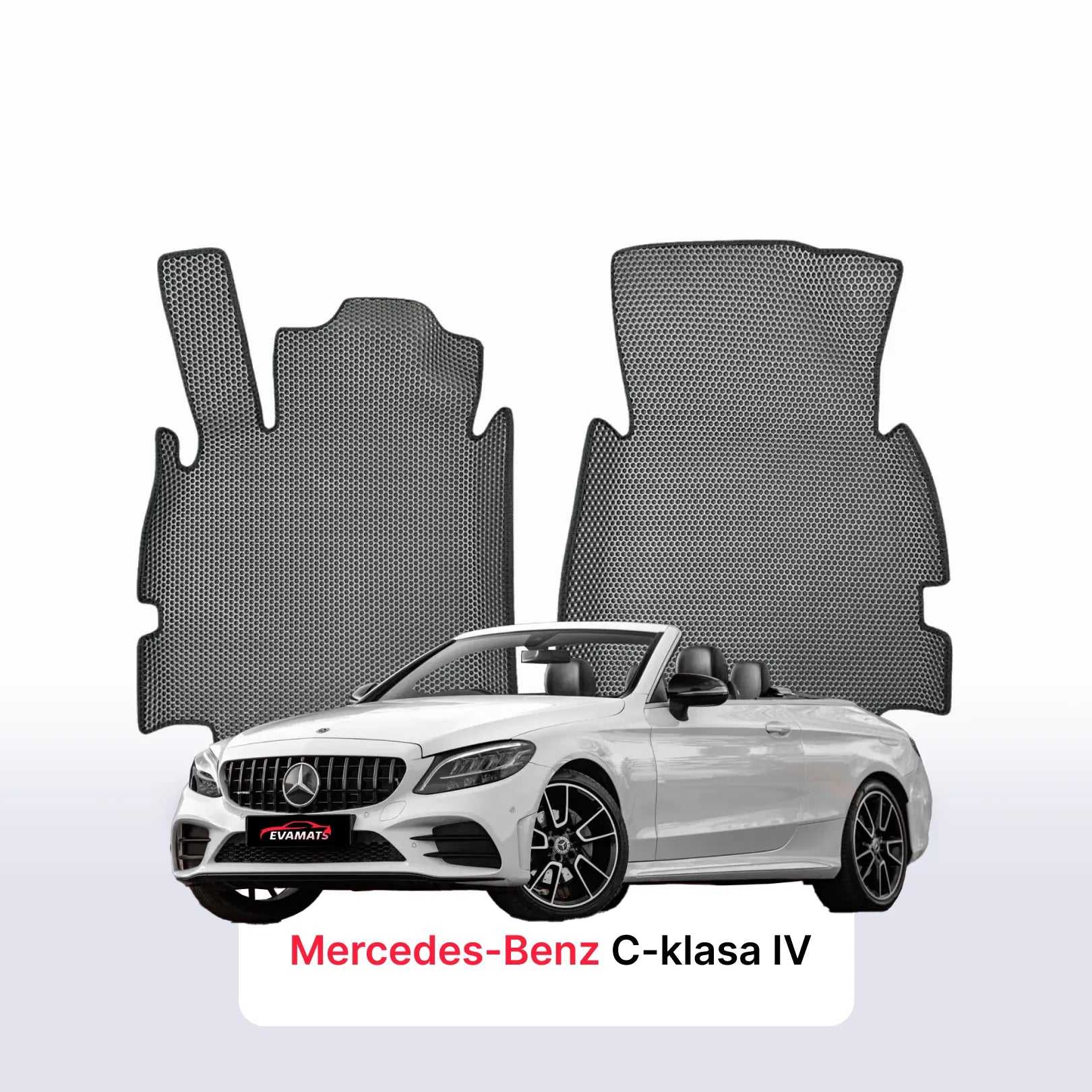 Car mats EVAMATS for Mercedes-Benz C-klasa 4 gen (A205) 2014-2021 year CABRIO